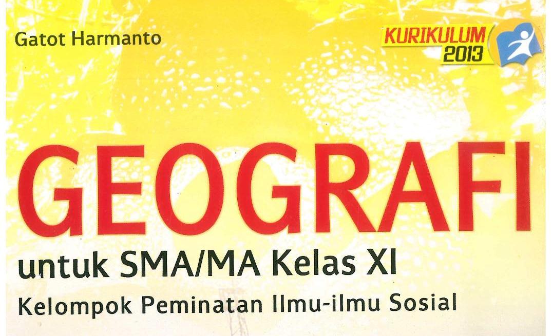 Front cover of Grade 11 Geography textbook - Publisher: Yrama Widya