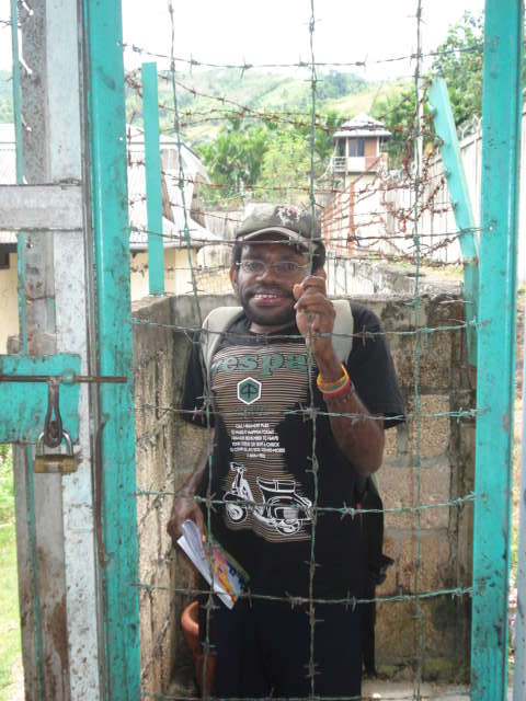 Yusak, during one of his spells of imprisonment - Private Big prison, little prison