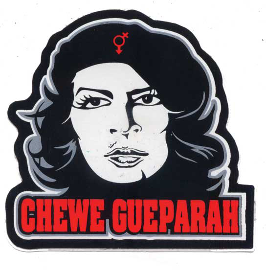 My girl is nasty. Collage remixing Che Guevara portrait 7 rakun